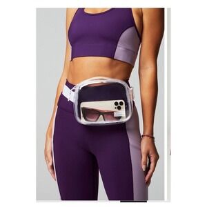 Fabletics The Belt Bag, Quick Dry, Zip Pockets,‎ Clear